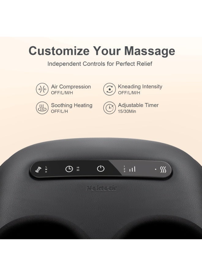 Nekteck Shiatsu Foot Massager Machine with Soothing Heat, Deep Kneading Therapy, Improve Blood Circulation and Foot Wellness,Relax for Home or Office Use - Image 2