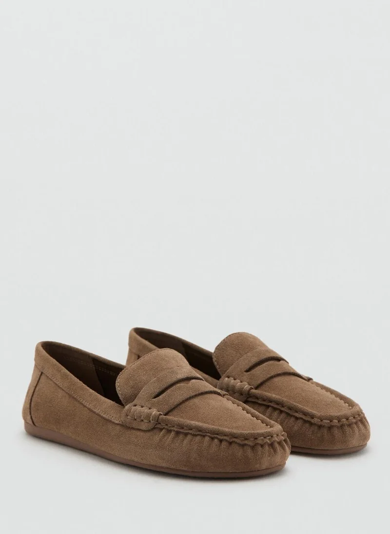 MANGO  Suede penny loafers for Women | Best Price UAE