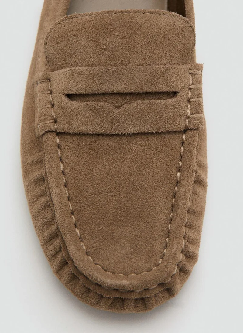 MANGO  Suede penny loafers for Women | Best Price UAE