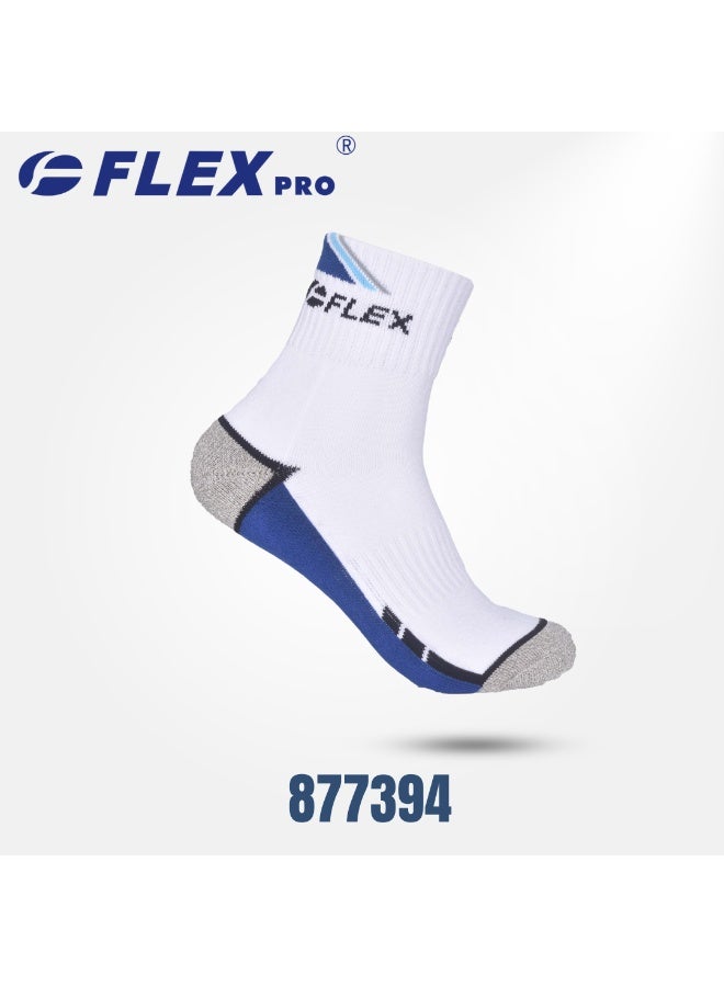 STRIDE CREW SPORTS SOCKS |  White with Blue