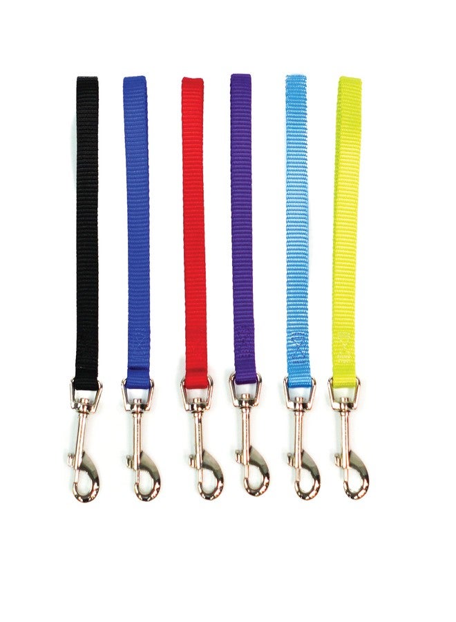 Blue-9 Dog Training Leash, 9 Inch Tab Lead for Obedience, Recall, and Agility Training, Made in The USA, Sky Blue - Image 2