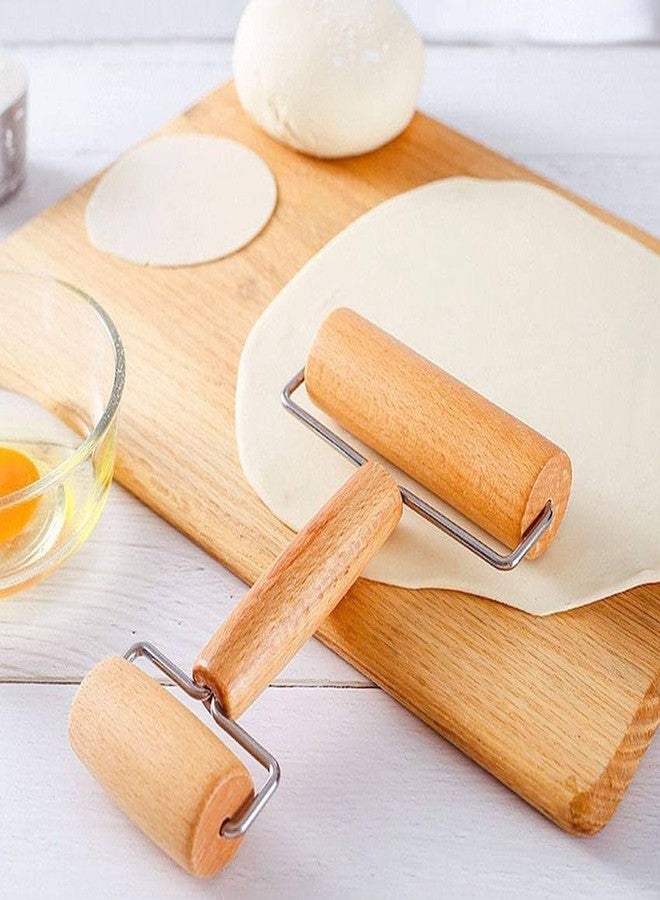 STHITI Double Dough Baker Head Wooden Rolling Pin,Non-Stick Pastry Pizza Roller,Wood Roller Baker Roller Set Utensils Double-Headed for Belan Chapati,Roti,Puri Kitchen Baking (1 Pcs) - Image 5