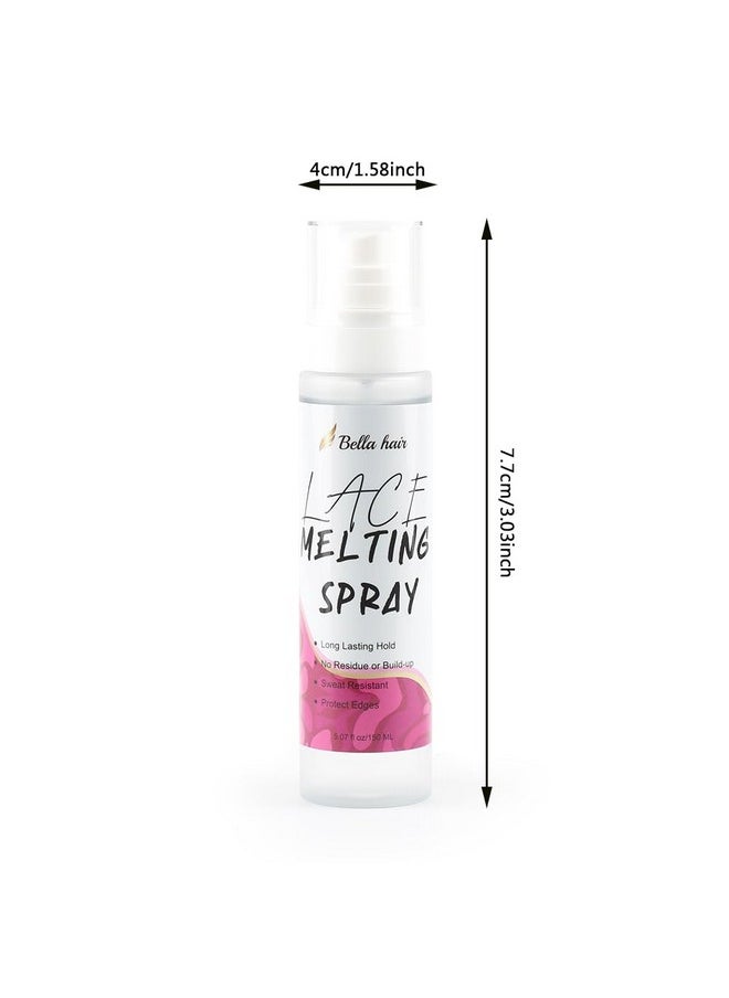 Bella Hair - Lace Melting And Holding Spray 5.07Oz/150Ml Quickdrying & Natural Finish Glueless Hair Lace Bond Adhesive For Lace Front Wigs/Frontal/Closure/Hairpiece - Image 1