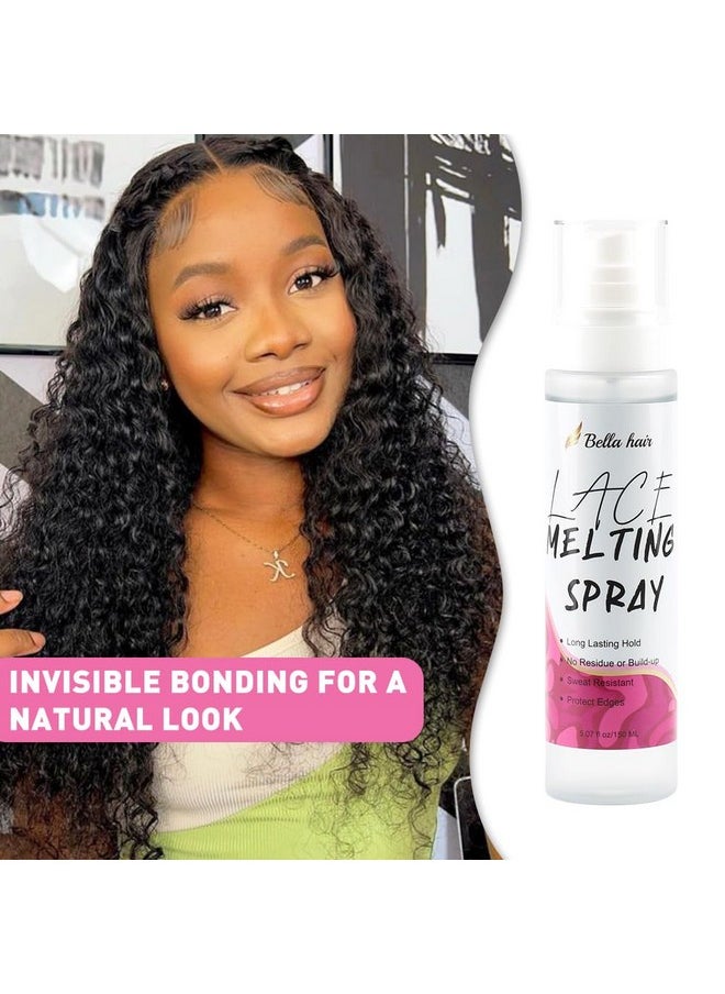 Bella Hair - Lace Melting And Holding Spray 5.07Oz/150Ml Quickdrying & Natural Finish Glueless Hair Lace Bond Adhesive For Lace Front Wigs/Frontal/Closure/Hairpiece - Image 1