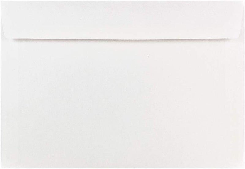 JAM Paper 7 x 10 Booklet Commercial Envelopes - White - 100/Pack - Image 1
