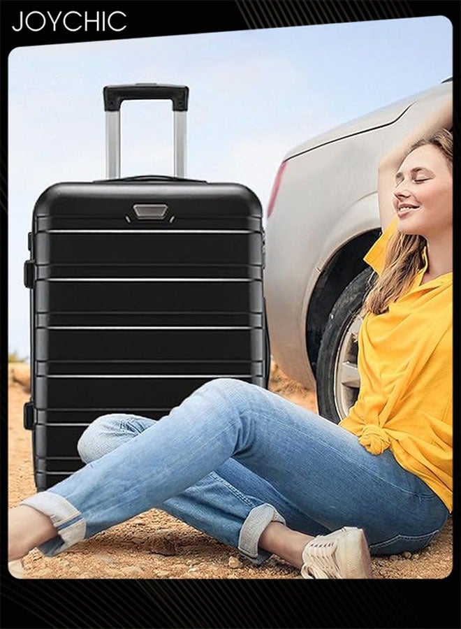 Joychic مجموعة حقائب سفر 3 قطع حقائب يد خفيفة الوزن للسفر التجاري مقاومة للماء مصنوعة من مادة ABS - 20/24/28 بوصة - Image 5