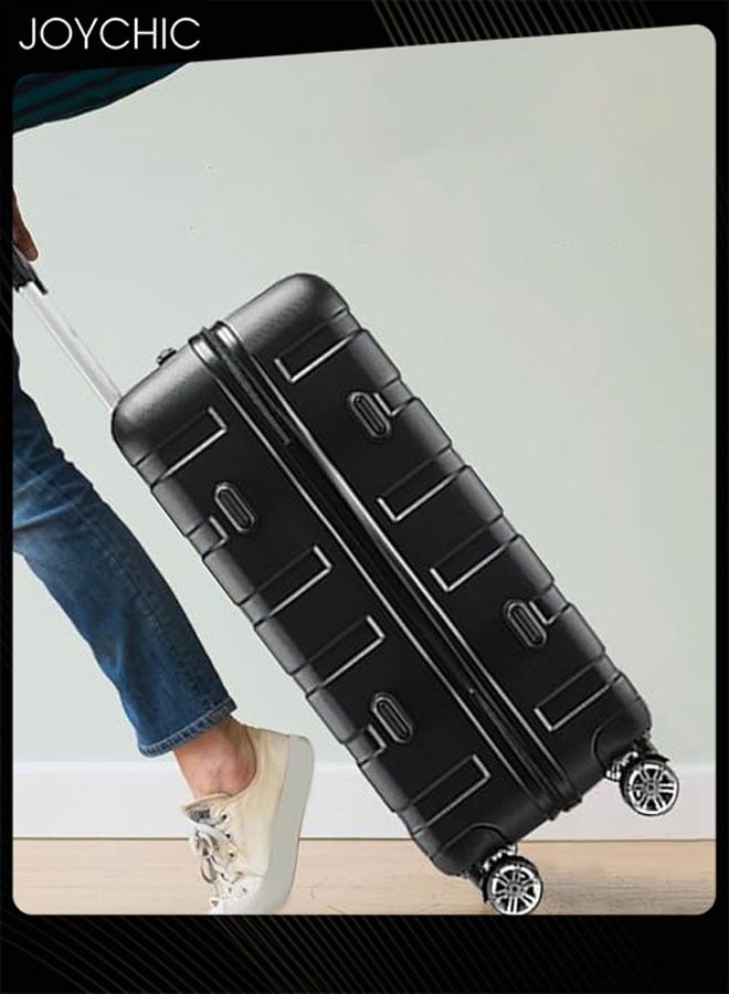 Joychic مجموعة حقائب سفر 3 قطع حقائب يد خفيفة الوزن للسفر التجاري مقاومة للماء مصنوعة من مادة ABS - 20/24/28 بوصة - Image 4