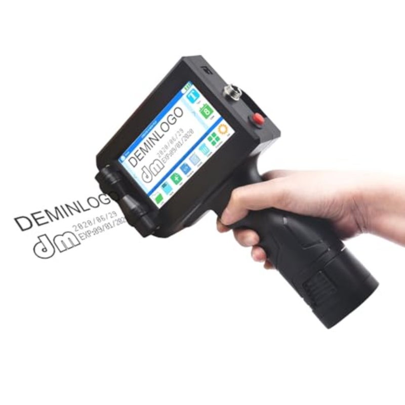 Not Including Ink 600DPI, Portable Handheld Printer for Text/Barcode/Logo/QRCode/Counter/Batch Number/Date Coder Printing Height: 0.08-0.5Inch - Image 4
