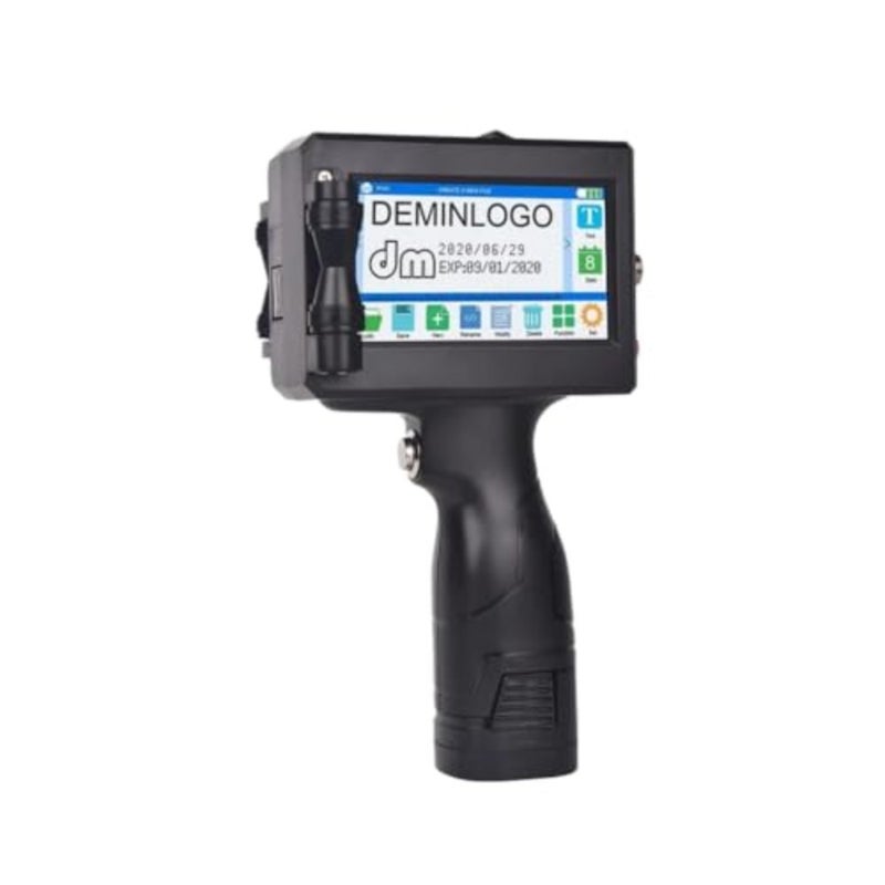 Not Including Ink 600DPI, Portable Handheld Printer for Text/Barcode/Logo/QRCode/Counter/Batch Number/Date Coder Printing Height: 0.08-0.5Inch - Image 1
