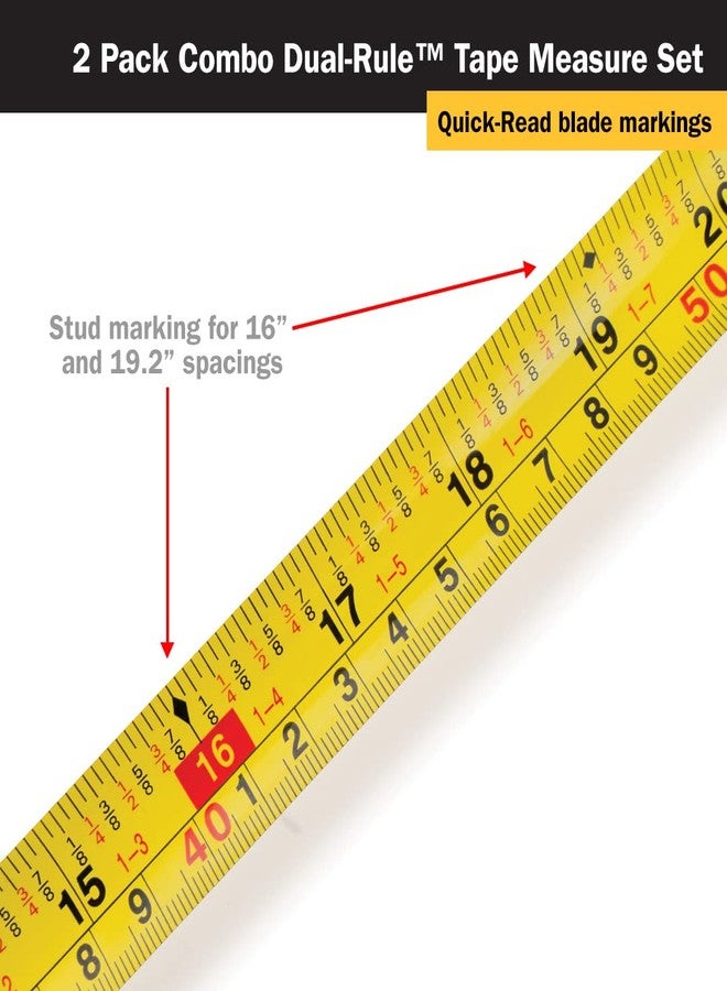 Titan 10903 2-Piece Combo Dual Rule Tape Measure Set - Image 3