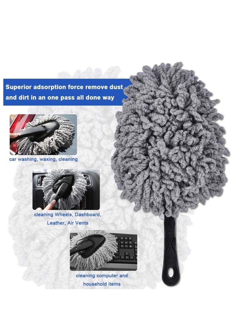 9Pcs Car Wash Cleaning Kit, Wheel Brush for Car Alloy Wheel Tyre Brush Cleaning, Automotive Detail Brushes Rim Cleaner ,Car Detailing Brush Kit for Car Interior & Exterior,Wheels Engine Cleaning (9)