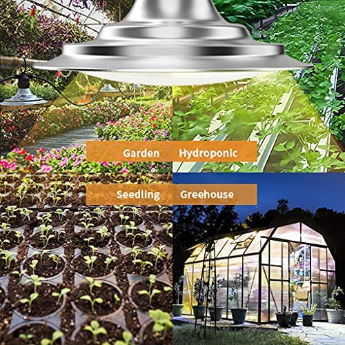 Espird Outdoor LED Grow Lights for Greenhouse 6-Light Waterproof String Grow Light, Full Spectrum LED Plant Grow Light Lamp, Waterproof Greenhouse Grow Lights for Seedling, Veg, Flower - Image 2