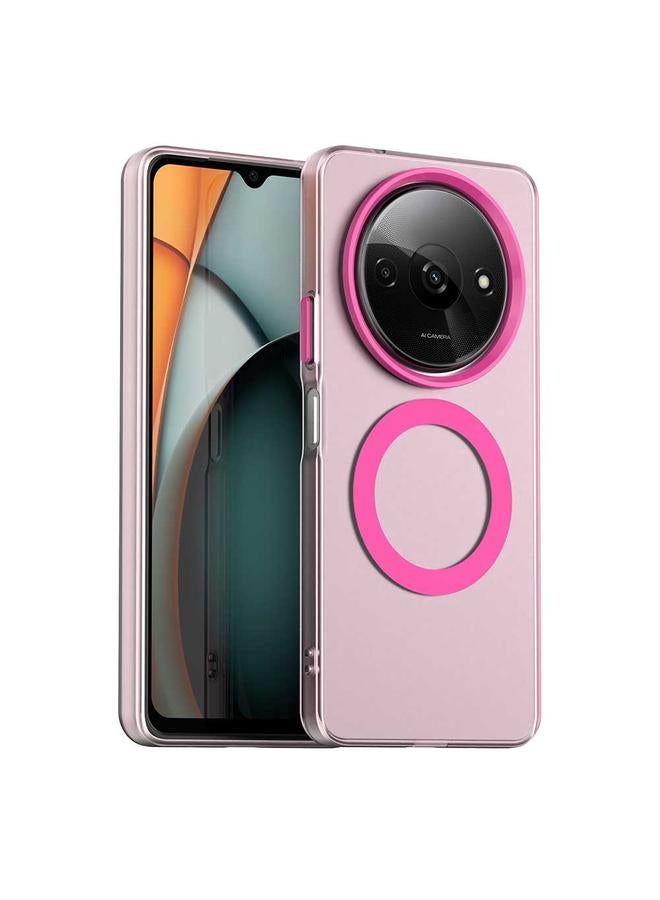 إيروريكس جراب هاتف Xiaomi Poco C61 Candy Magsafe PC Hybrid TPU (أحمر)