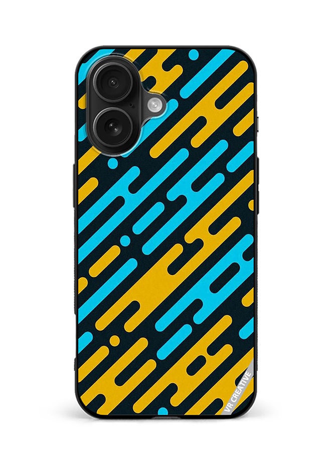 Protective Case Cover For Apple iPhone 16 Abstract Design Multicolour