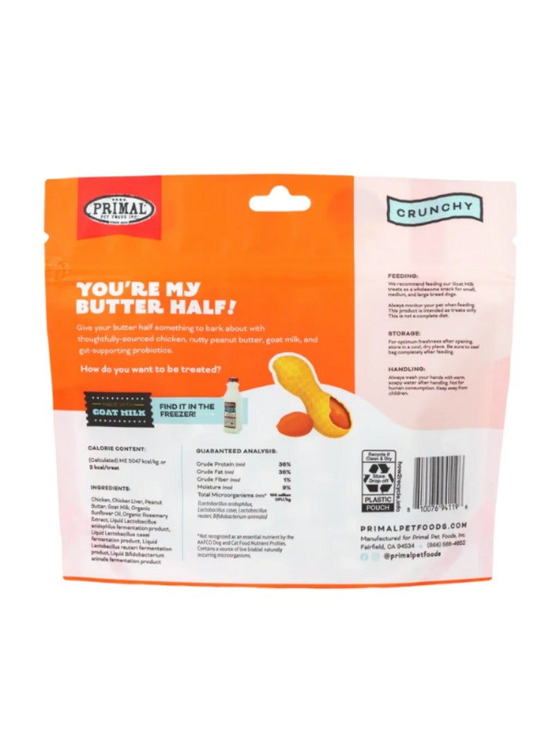 Primal Pet Foods Chicken And Peanut Butter With Goat Milk Freeze Dried Treat For Dog 57g - Image 2