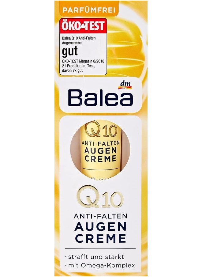 Anti-Wrinkle Eye Cream Q10 with Omega Complex - Perfume-free, PEG-free, Vegan, Not Tested on Animals - 15 ml by Balea - pzsku/Z30486C0449C85B89CE37Z/45/_/1686638772/51d8b5b5-82fc-478c-a618-c4f725ba8a9a