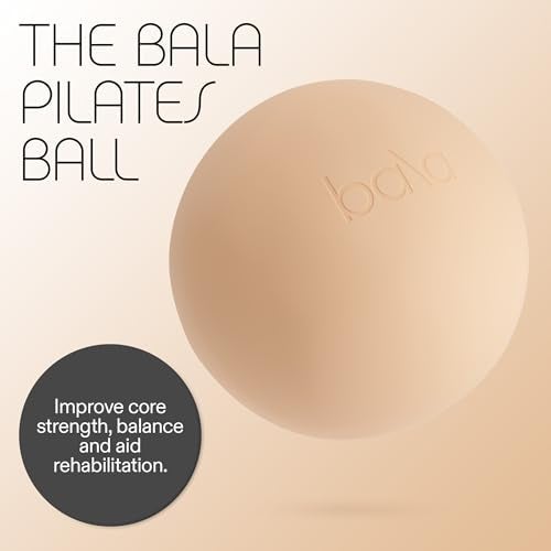 Bala Non-Weighted Exercise Ball (Sand) - 8" Yoga Ball for Barre, Stretching, Strength & Core Training - Small Pilates Ball Workout Accessory with Mini Pump for Home Gym & Fitness Routines - Image 2