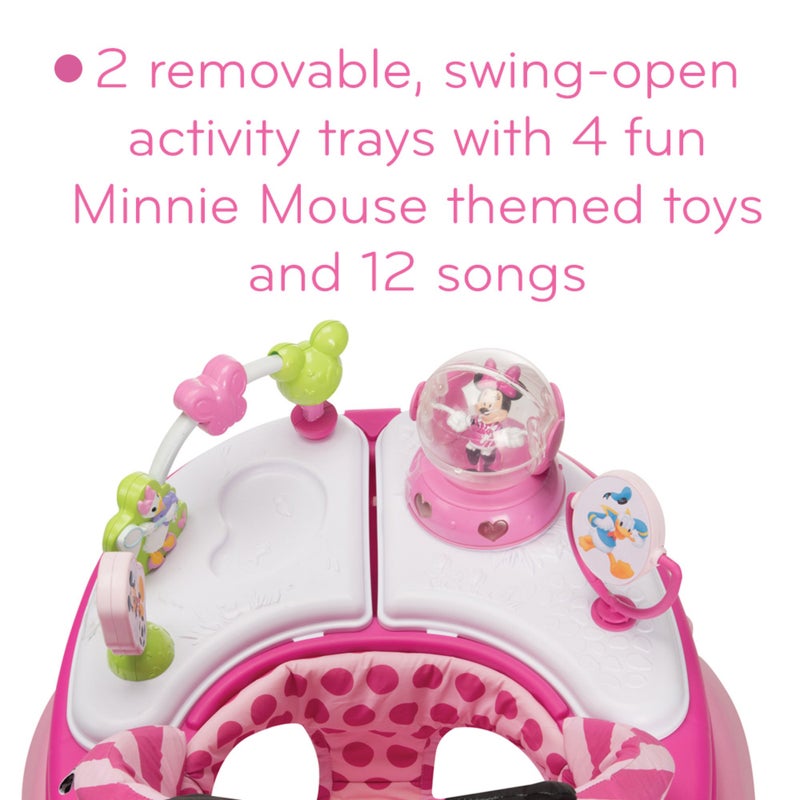 Disney عربة موسيقية وأضواء متلألئة من ديزني ميني ماوس، وردي - Image 3