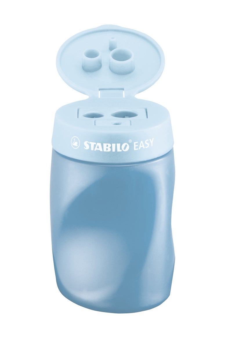 STABILO Ergonomic Container Sharpener - STABILO EASYsharpener - 3 in 1 - Right-Handed - Blue - Image 3
