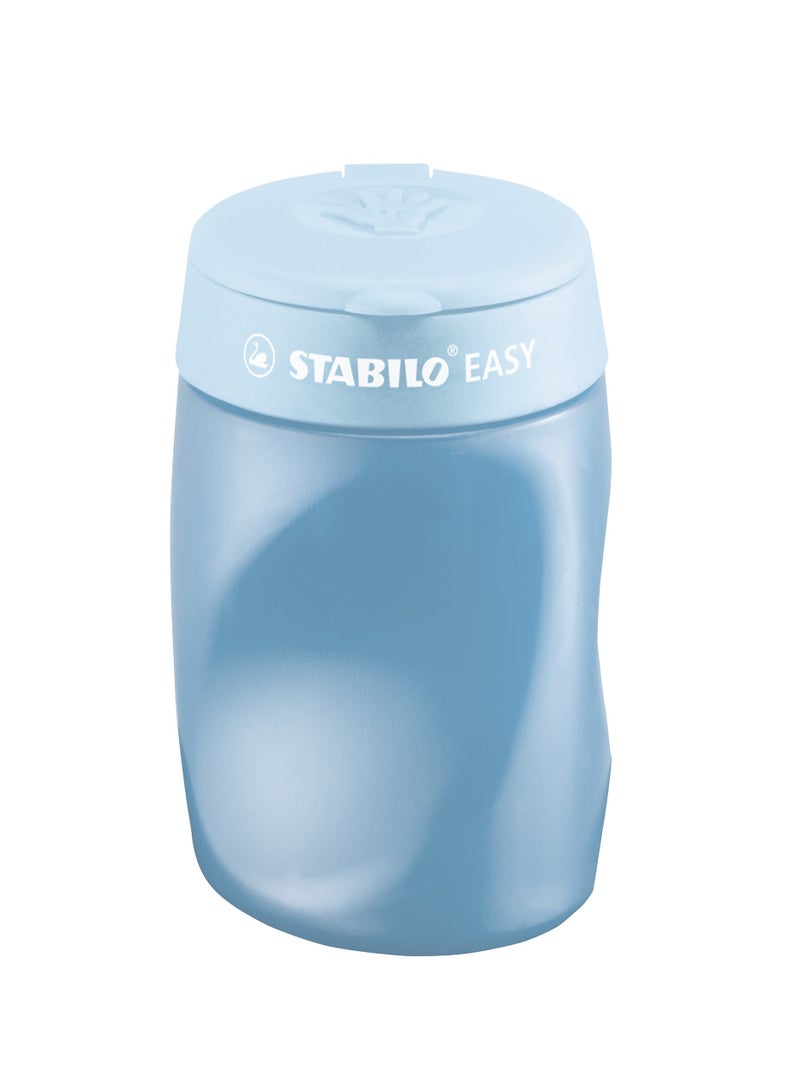 STABILO Ergonomic Container Sharpener - STABILO EASYsharpener - 3 in 1 - Right-Handed - Blue - Image 1