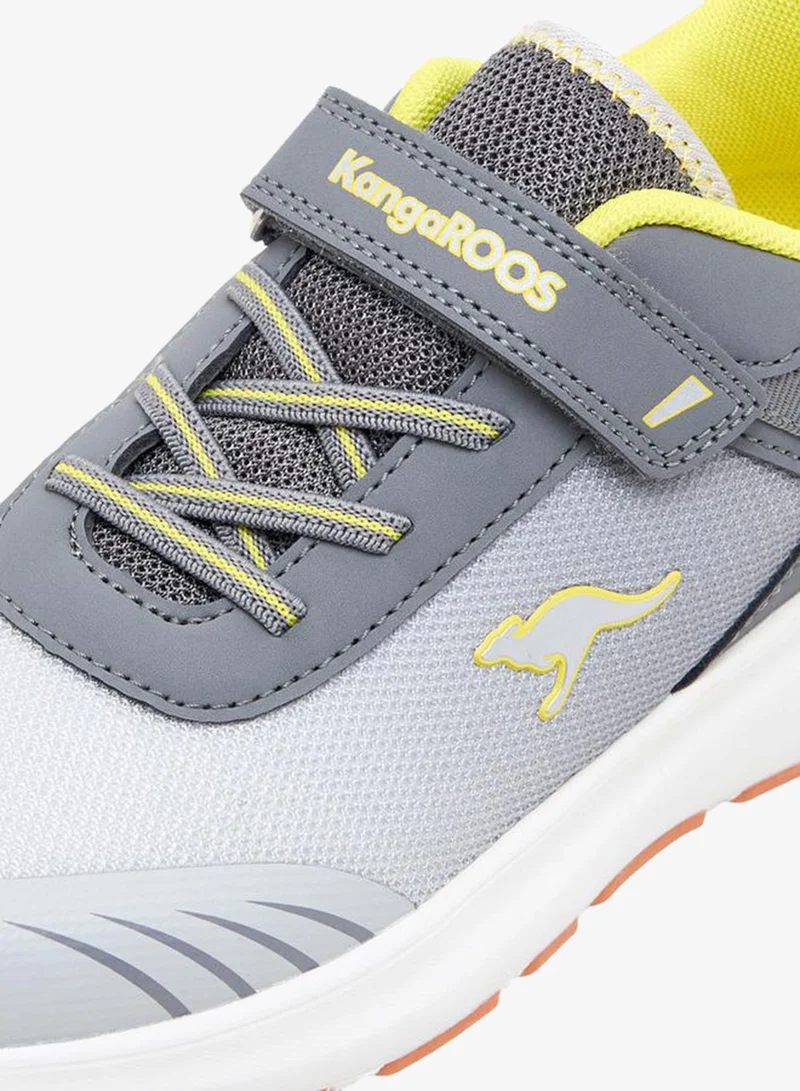 kangaROOS Grey Boys Hook & Loop Sports Shoes for Men | Best Price UAE