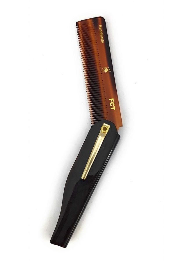 G.B.S Handmade Foldable All Purpose Comb Handle Bar Comb for Mustache Men's Grooming Comb Made of Fine Tooth for Long lasting Style Beard & Hair Combo 2 - Image 3