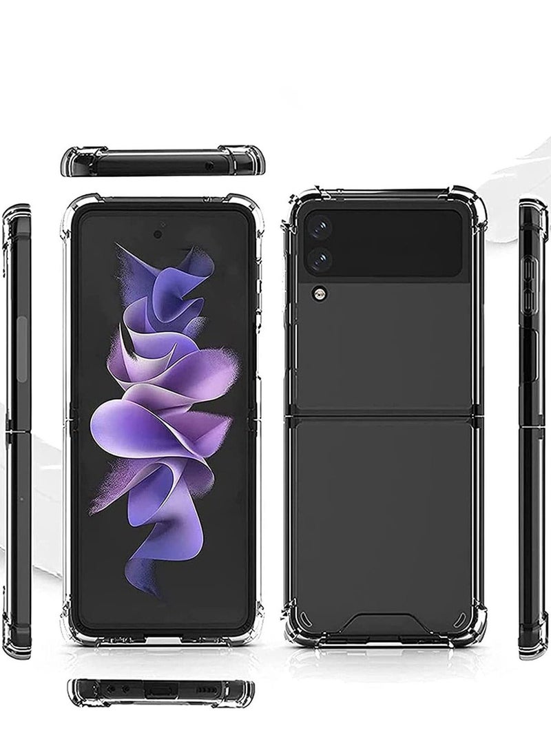 Clear Case for Galaxy Z Flip 4, Samsung Z Flip 4 Phone Case, Ultra Slim Thin Crystal Transparent Soft TPU Cover with Non-Slip Grip Protective Shell Bumper Skin for Samsung Galaxy Z Flip 4 2022 - Image 3