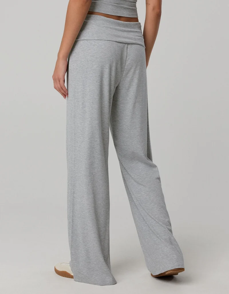 Aerie OFFLINE By Aerie Thumbs Up Ribbed Foldover Trouser