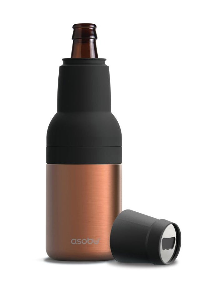 asobu Frosty Beer 2 Go Vacuum Insulated Double Walled Stainless Steel Premium Beer Bottle and Can Holder, Gifts for Men, Beer Gadgets, Drinks Cooler with Bottle Opener - Image 1