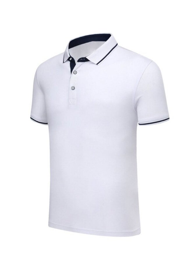NIBEMINENT Summer catering work clothes short-sleeved men barbecue hot pot milk tea chef restaurant waiter T-shirt - Image 1