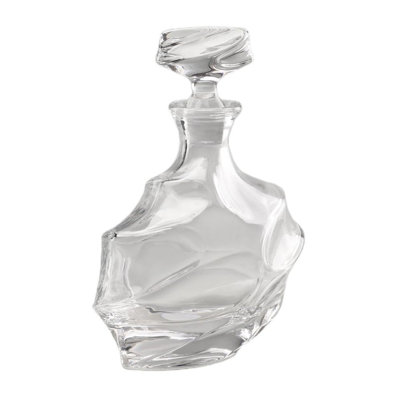 FALKOR Luxury Glassware Constatine Decanter Elegant Classy Decanter with Artistic Contemporary Design Whiskey Liquor Scotch Vodka or Wine 750 ML - Image 4