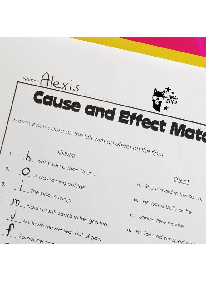 إس بي ليبلز طابع Llama / طابع مكافأة المعلم اللطيف للحيوانات ذات الحبر الذاتي 2000 Plus / طابع ورقة عمل مخطط Llama-Zing صغير أسود مقاس 9/16 بوصة - Image 3