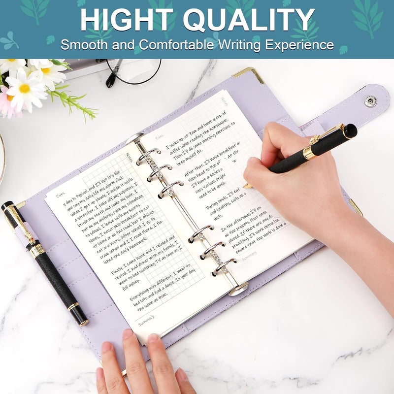 Toplive A6 Refill Paper, A6 Cornell Notetaking System Filler Paper, 6 Holes Notebook Binder Inserts Loose Leaf Paper 160 Sheets, for Business Meeting College Study Reading Notes - Image 2