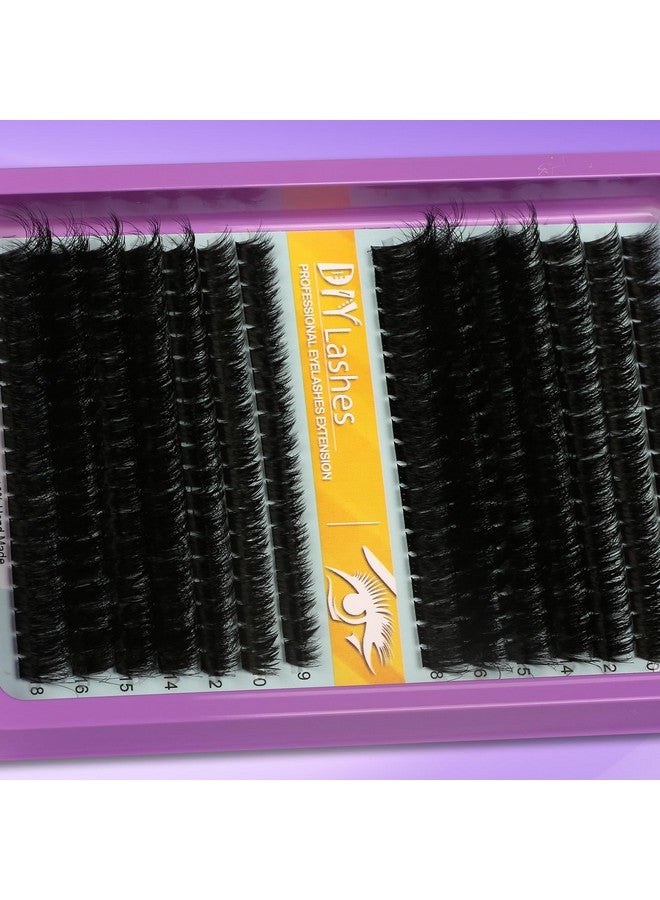 Himirell C Curl Lash Clusters Extensions 280 Pcs Individual Eye lash Clusters 100D Cluster Eyelash Lashes Fluffy Wispy Clusters Lashes Makeup at Home - DIY Lash Extension Kit for Self Application (9-18MM) Mix - Image 3