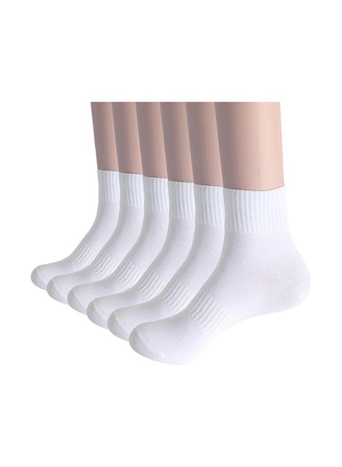 Man's and Women's Ankle Running Socks 3 Pairs( 6 pieces ) -  Breathable, Cushioned, Running & Sports Cotton Quarter Socks with Arch Support  - Image 1