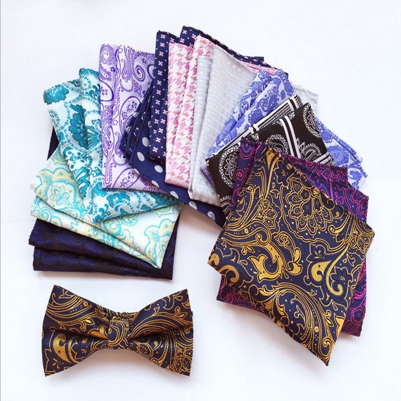 Supply Polyester Jacquard Cashew Dot Casual Fashion Men'S Pocket Scarf Small Square Scarf Handkerchief Breast Scarf - Image 4