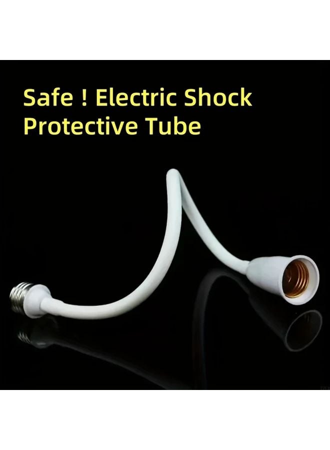 E27 Flexible Gooseneck Lamp Holder Adapter Extension 360 Degree Adjustable 19.69 Inch - Image 3