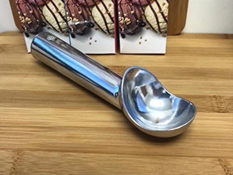 Zittop Ice Cream Scoop With Modern Heat-Conducting Aluminum Ergonomic Handleby-Scoops Icecream Easily| 2 Ounce Portion| One-Piece Design - Image 2