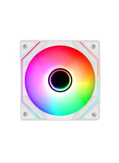 Generic Prism4Pro Building Blocks Sync PWM Smart Temperature Control ARGB Fan White (reverse leaf)  - Image 2