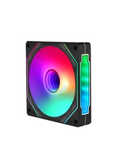 Generic Prism4Pro Building Blocks Sync PWM Smart Temperature Control ARGB Fan White (reverse leaf)  - Image 3