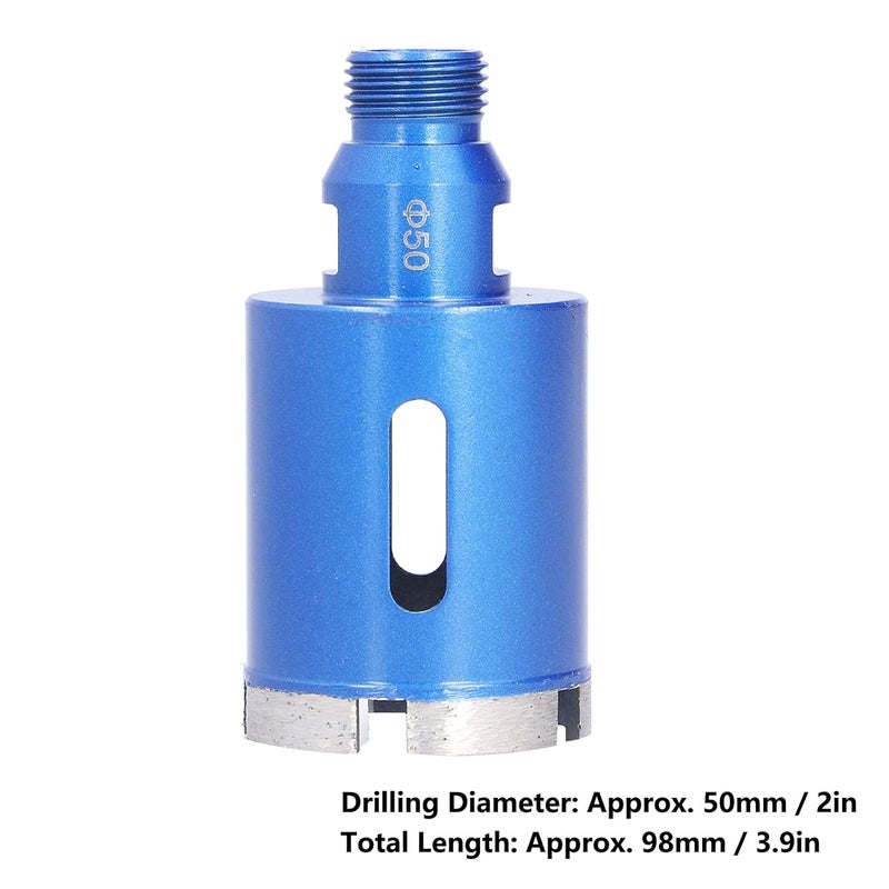 قاطع ثقب 50 مم للبلاط والسيراميك والرخام والجرانيت مع فتحة شريحة L لأداة طاحونة الزاوية - Image 4