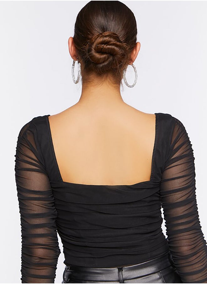 FOREVER 21 - Sheer Long Sleeves Top - Image 1