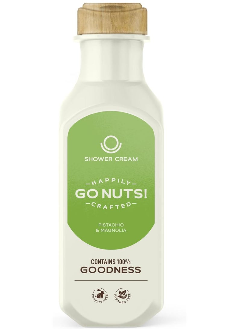 NUTSHELL Shower Cream With Pistachio & Magnolia 485ml - Image 2