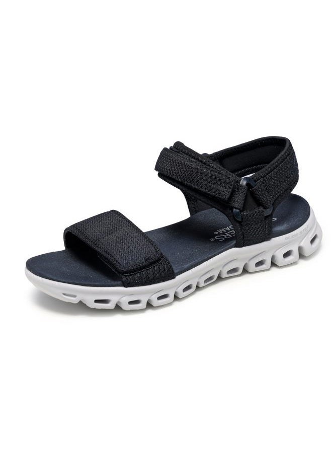 SKECHERS Women's Glide-Step-New Flow Sport Sandal, Black, 37 EU - Image 1