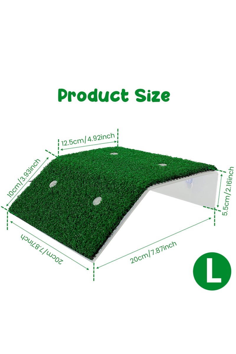 Large Fish Tank Lawn Turtle Basking Platform Turtle Climbing Platform with Suction Cup Simulation Tu