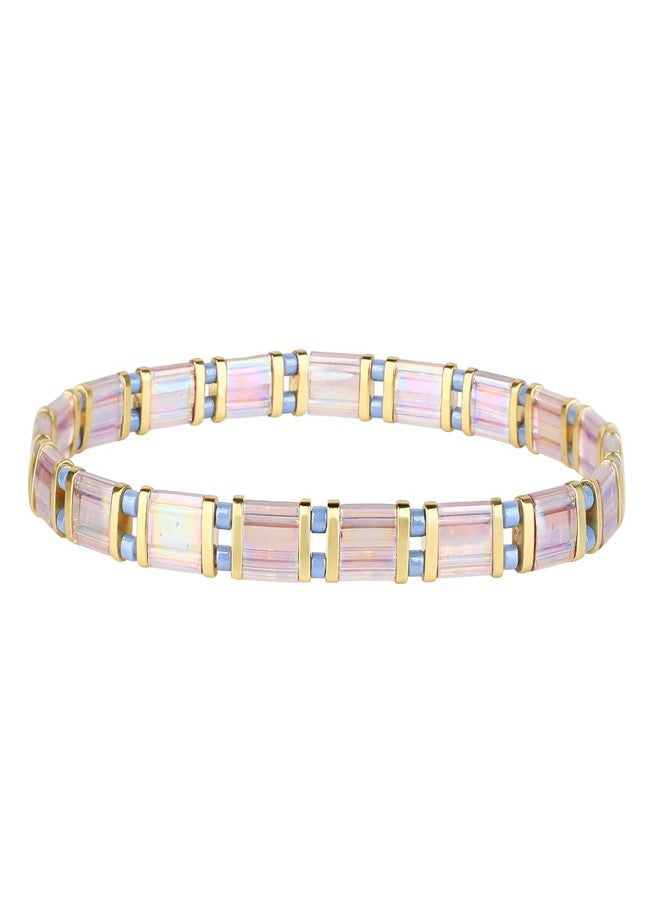 KELITCH Tila Beaded Bracelet for Women Simple Stretch Colorful Handmade Bracelet Summer Fashion Charm Jewelry - Image 1
