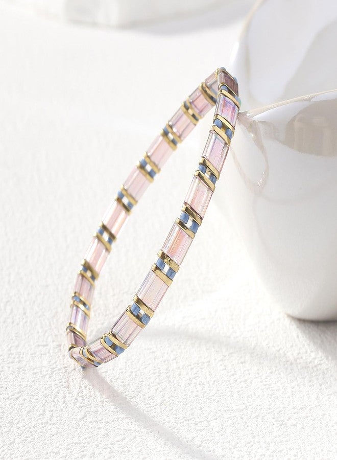 KELITCH Tila Beaded Bracelet for Women Simple Stretch Colorful Handmade Bracelet Summer Fashion Charm Jewelry - Image 3