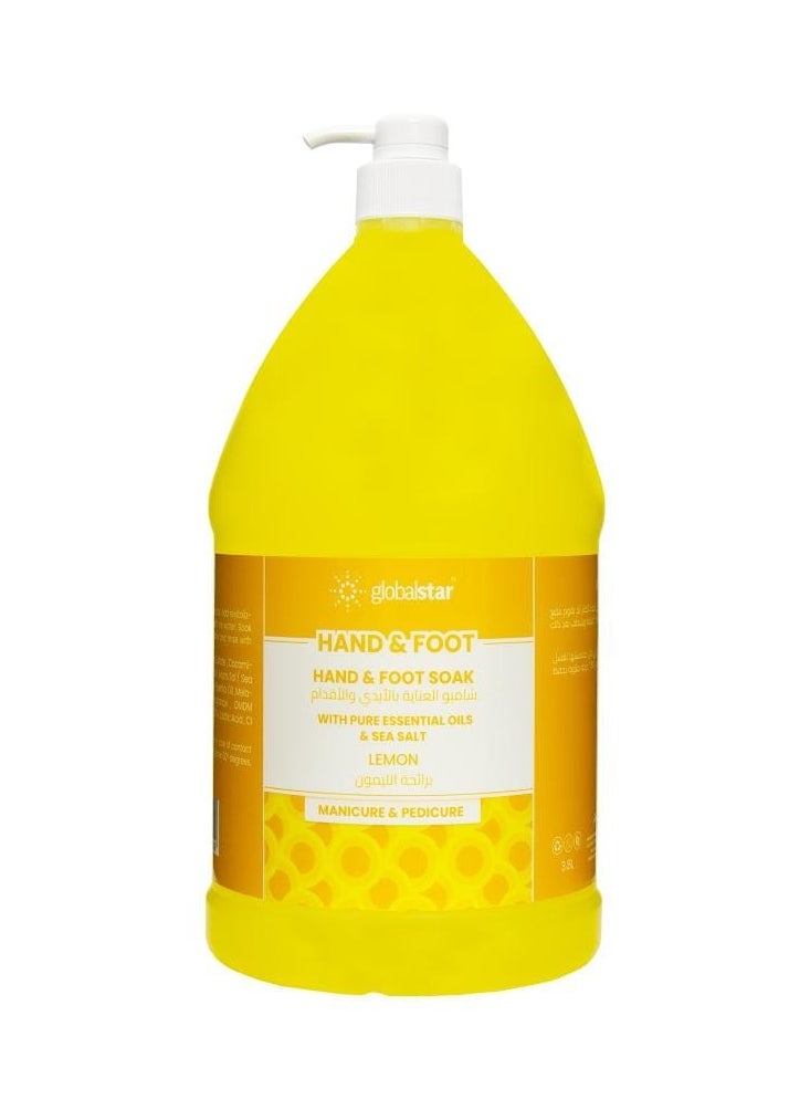 globalstar Globalstar Hand & Foot Soak With Lemon Essential Oil & Sea Salt 3.8L  - Image 1