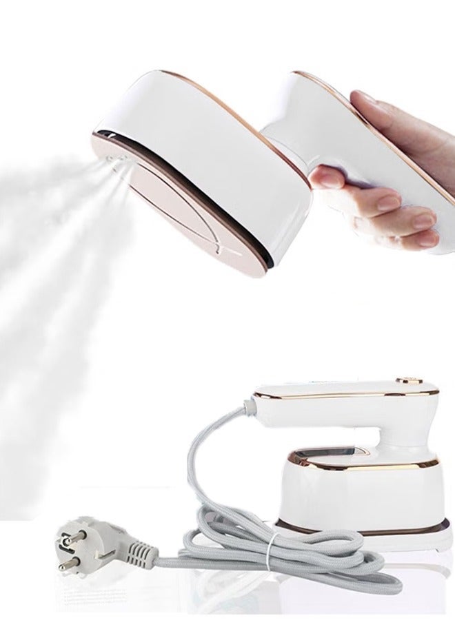 STEAMER IRON FOR CLOTHES TRAVEL MINI,HIGH-POWER HANDHELD GARMENT STEAMER CLOTHES STEAMER PORTABLE STEAM IRON 5S FAST HEAT-UP IRONING WRINKLE REMOVER -1000W 100ML,WET AND DRY USE