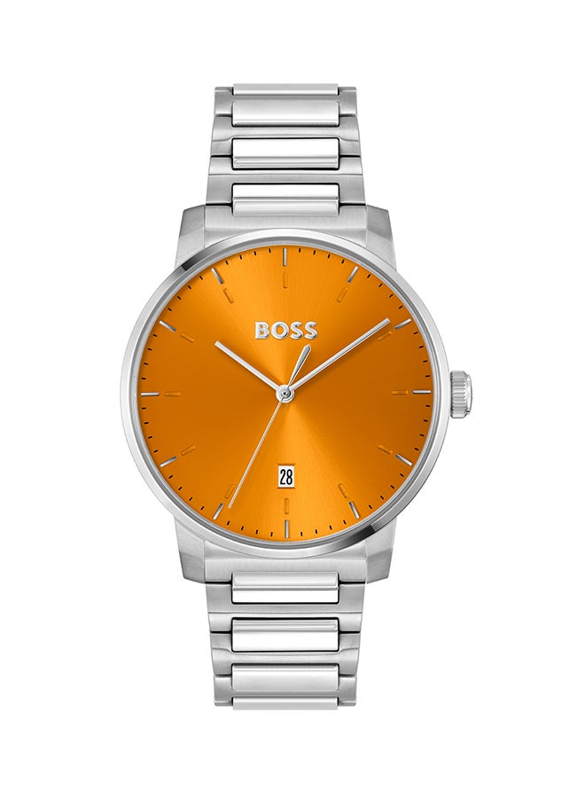 HUGO BOSS Men's Analog Round Shape Stainless Steel Wrist Watch 1514133 - 41 Mm  - Image 1